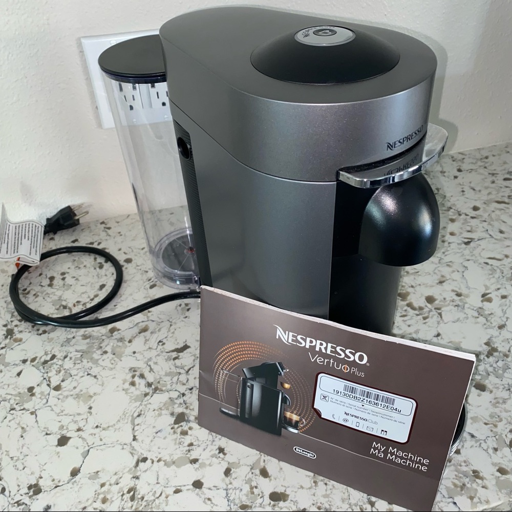 Nespresso Vertuo Plus Deluxe Coffee and Espresso Machine by De'Longhi - Titan